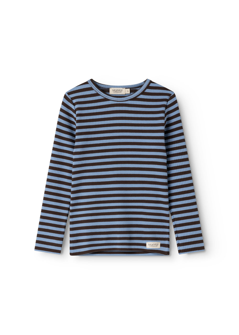 Plain Tee LS - Longsleeve top - Blue Heaven Stripe – Biologisch katoen & modal – MarMar Copenhagen
