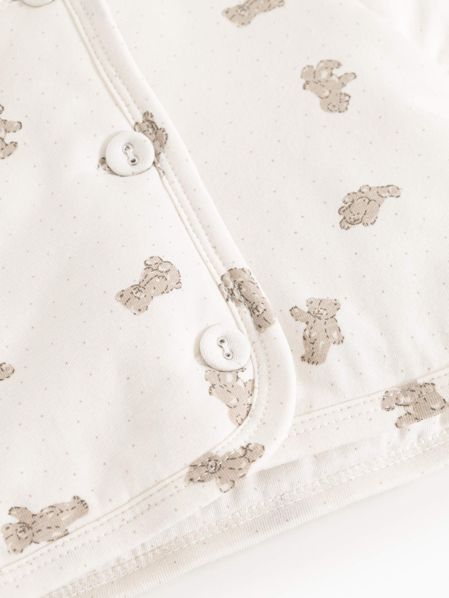 Gewatteerd babyjasje - Jula – Teddybears – Modal & biologisch katoen – MarMar Copenhagen