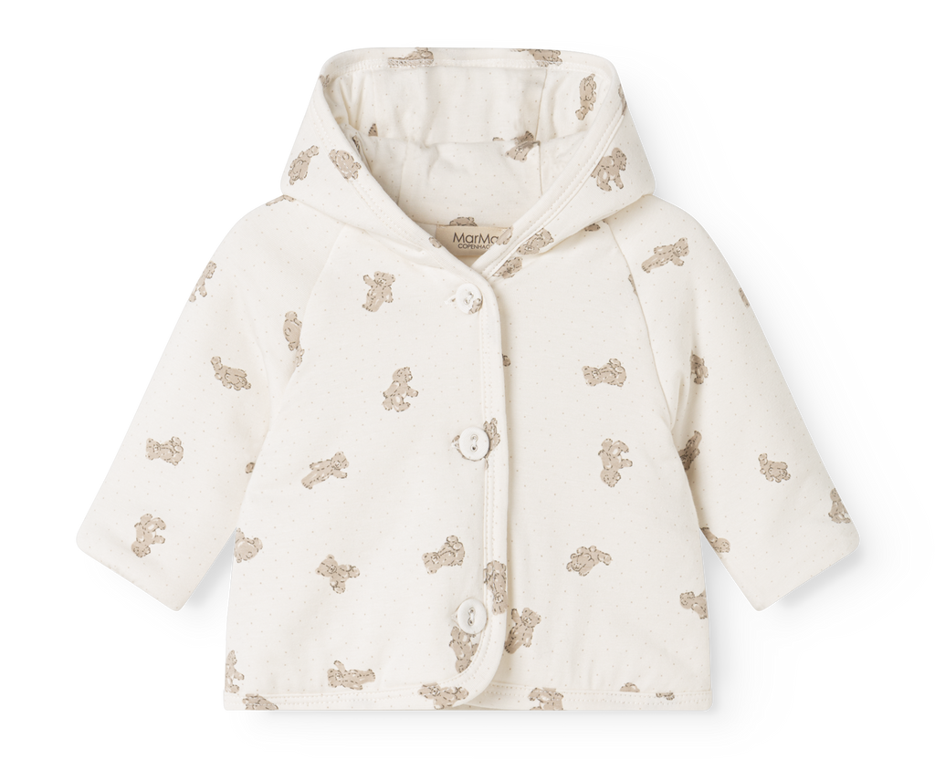 Gewatteerd babyjasje - Jula – Teddybears – Modal & biologisch katoen – MarMar Copenhagen