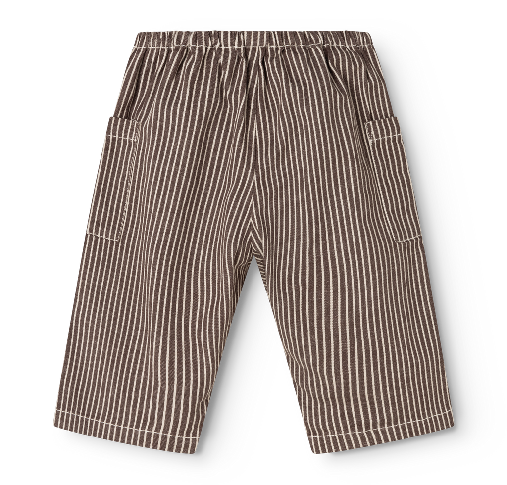 Broek Panto - Soft denim - Dark Brownie Stripe - MarMar Copenhagen - productfoto - afbeelding 6