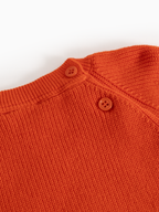 Gebreide babytrui Torin B - Biologisch katoen - Grapefruit - MarMar Copenhagen - productfoto - afbeelding 4