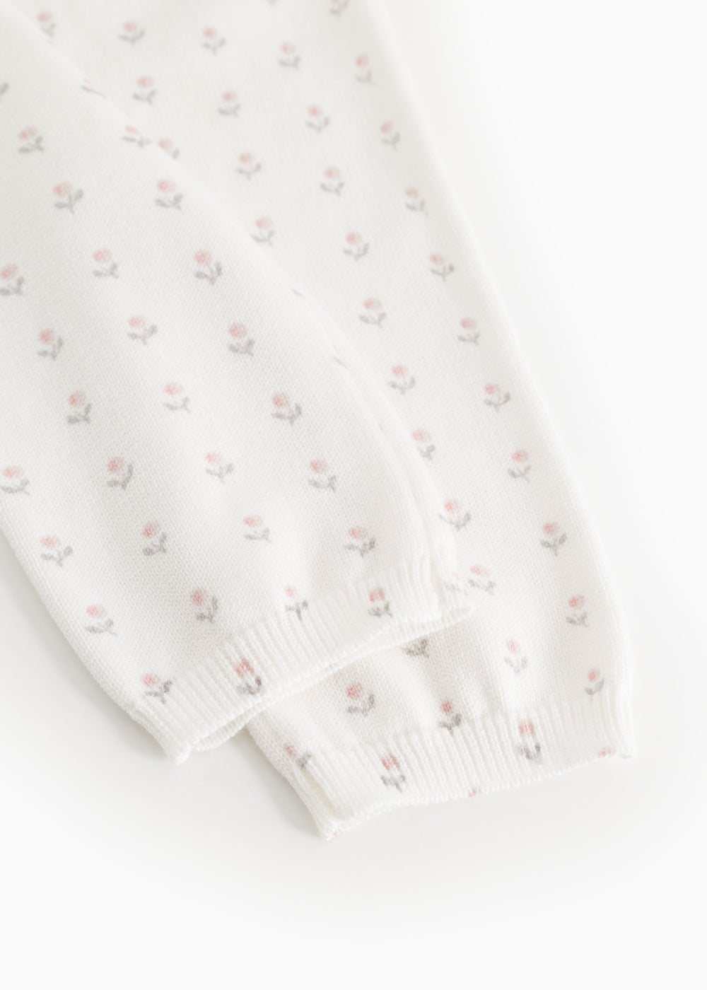 Fijngebreid babybroekje - Pira Flower Stripe - Biologisch katoen & modal - MarMar Copenhagen