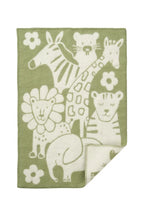 Wiegdeken - Biologisch wol - 65x90cm - Green/Picnic - Klippan
