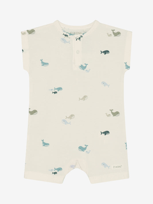 Zomer pakje - Jumpsuit - Blauw/Walvisjes - Fixoni