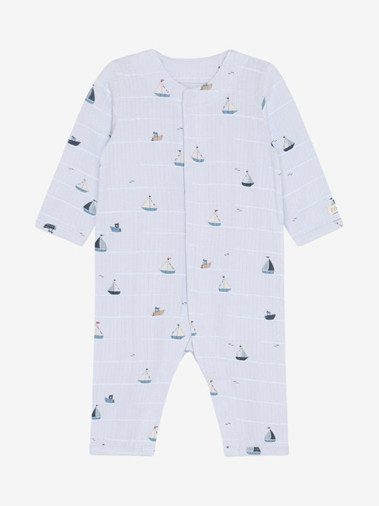 Boxpakje/pyjama - Modal/katoen mix - Blauw/Zeilbootjes - Fixoni