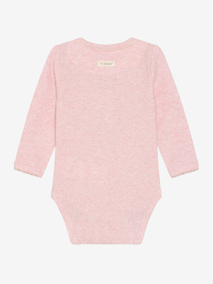 Romper - Modal/katoen - Roze/Bleached Mauve Melange - Fixoni