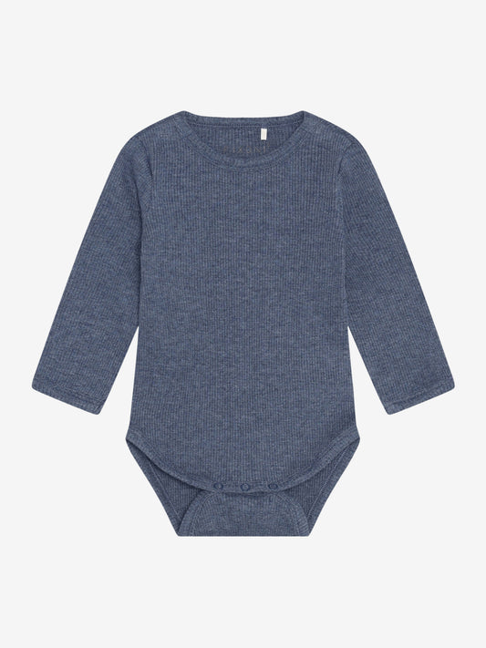 Romper - Modal/katoen - Donkerblauw/Vintage Indigo Melange - Fixoni