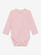 Overslagromper - Modal/katoen - Roze/ Bleached Mauve Melange - Fixoni - voorkant