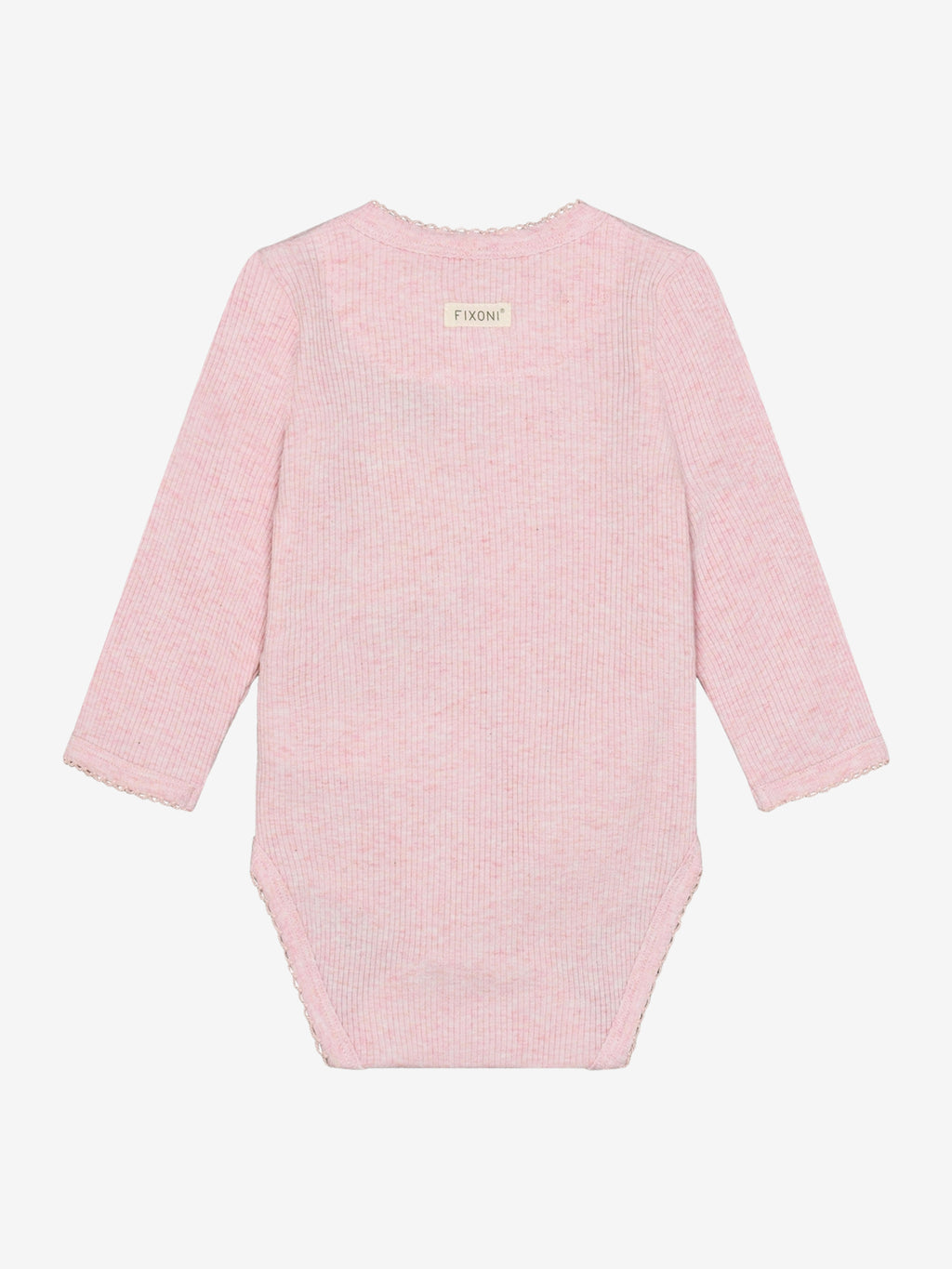 Overslagromper - Modal/katoen - Roze/ Bleached Mauve Melange - Fixoni