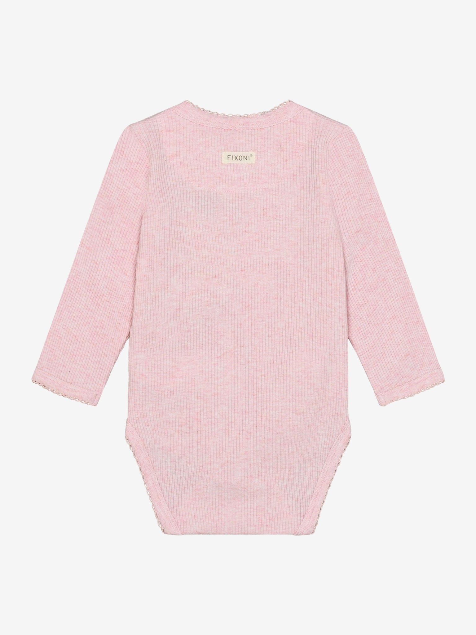 Overslagromper - Modal/katoen - Roze/ Bleached Mauve Melange - Fixoni