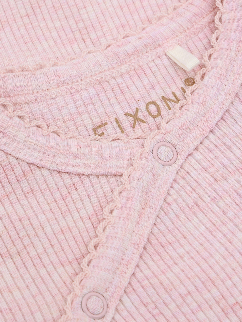 Overslagromper - Modal/katoen - Roze/ Bleached Mauve Melange - Fixoni