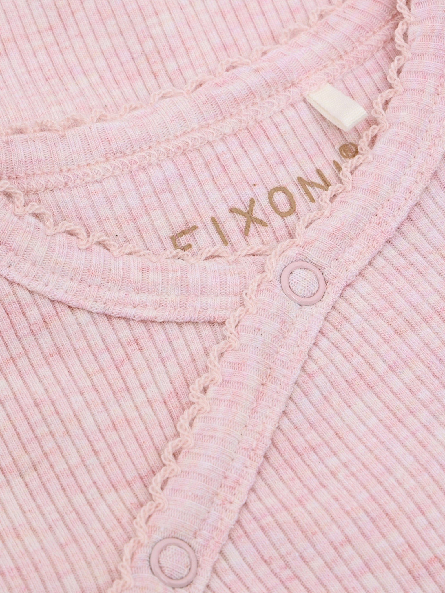 Overslagromper - Modal/katoen - Roze/ Bleached Mauve Melange - Fixoni