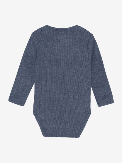 Wickelbody - Modal/Baumwolle - Dunkelblau/Vintage Indigo Melange - Fixoni