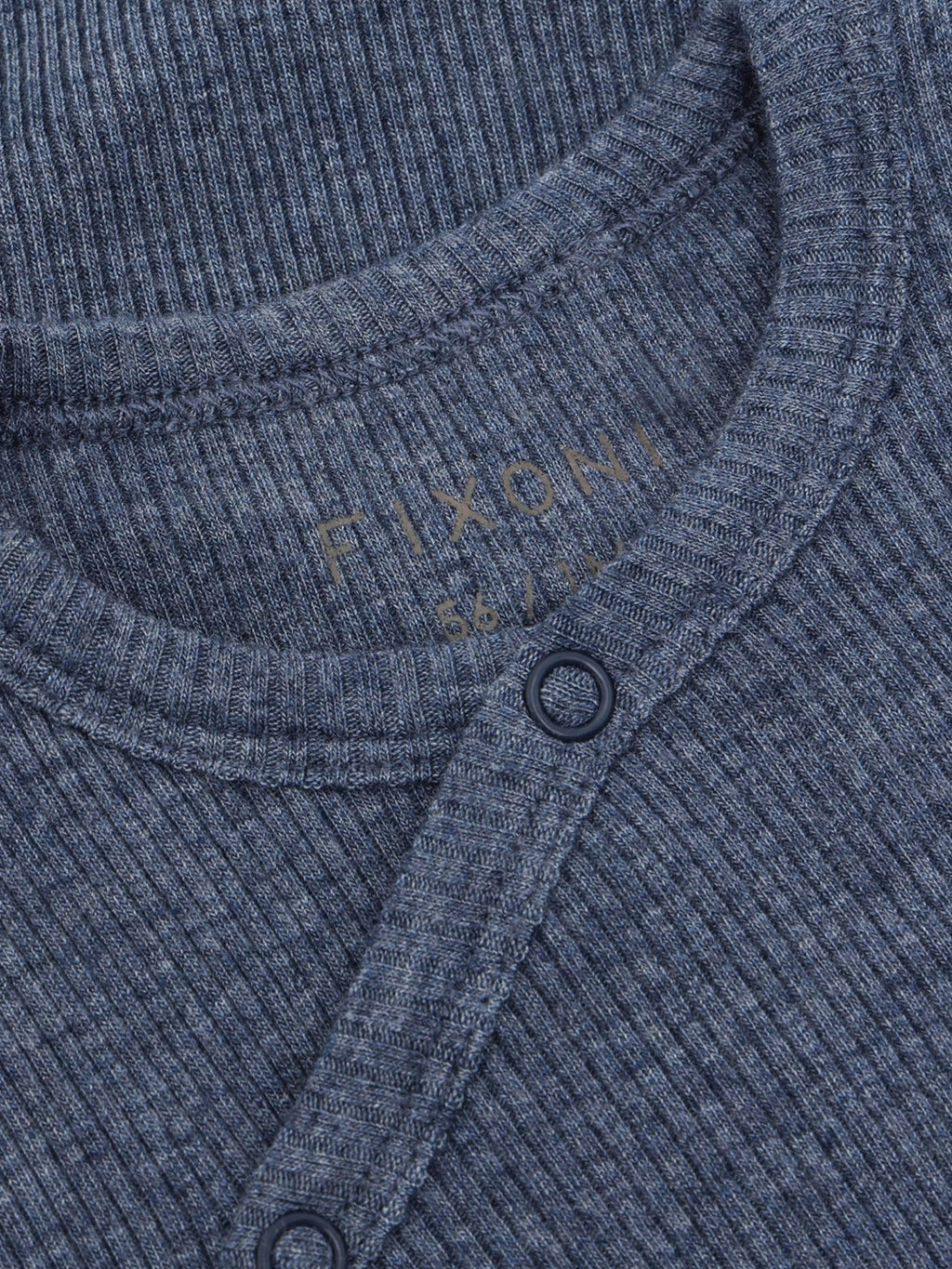 Overslagromper - Modal/katoen - Donkerblauw/Vintage Indigo Melange - Fixoni