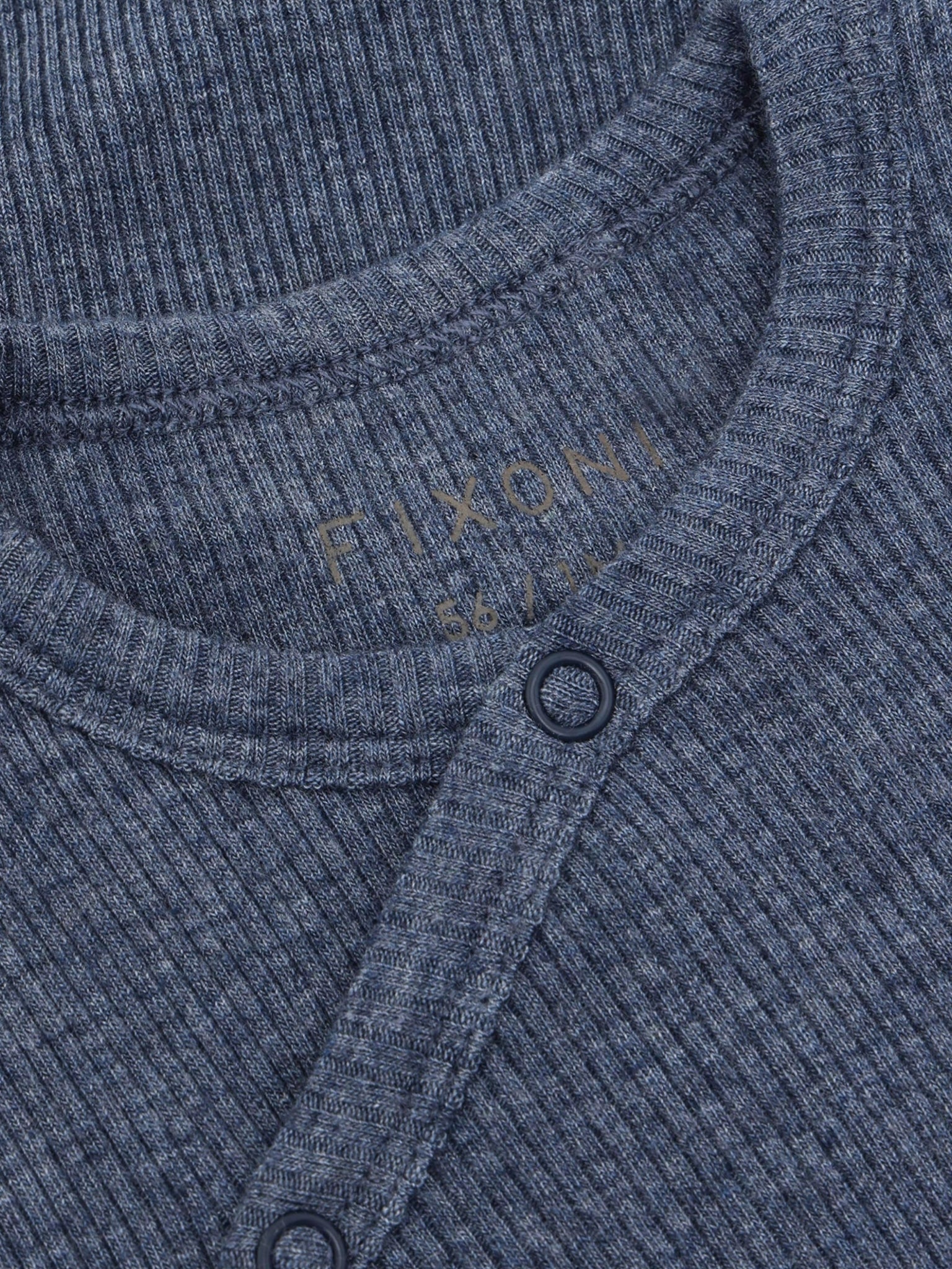 Overslagromper - Modal/katoen - Donkerblauw/Vintage Indigo Melange - Fixoni