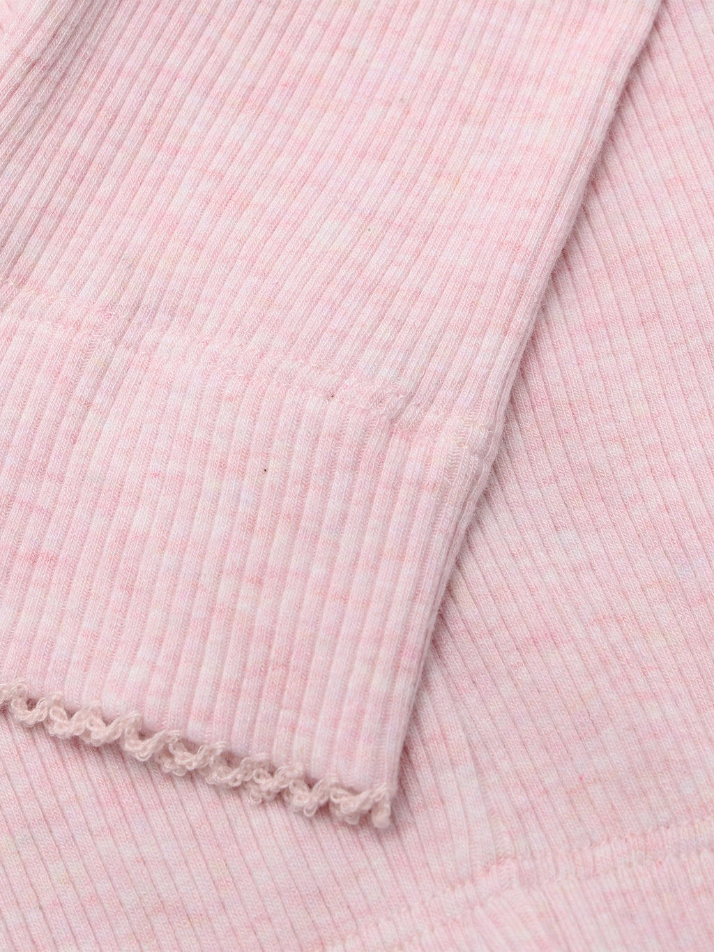 Legging - Modal/katoen - Roze/ Bleached Mauve Melange - Fixoni - voorkant - afbeelding 2