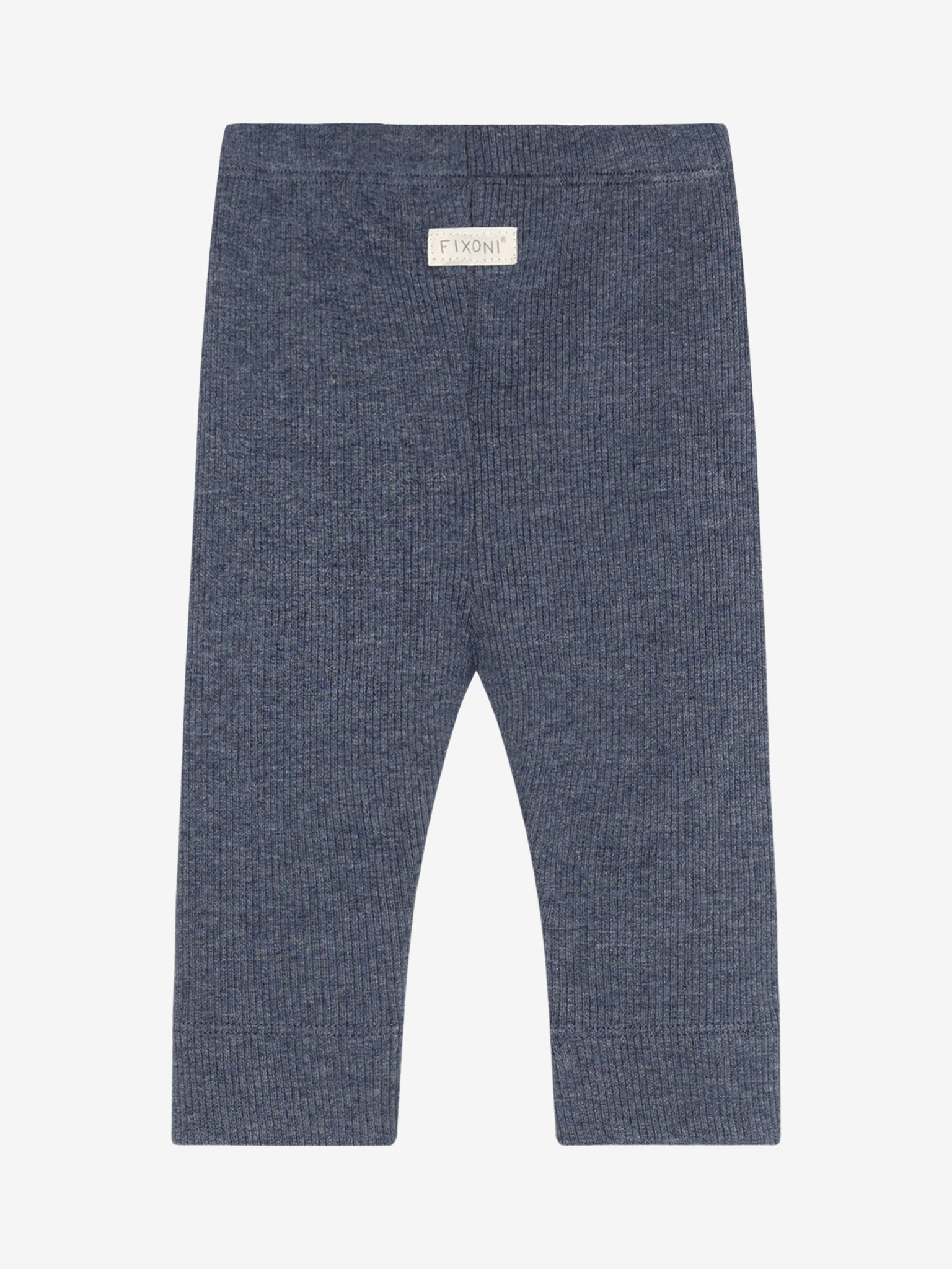 Legging - Modal/katoen - Donkerblauw/Vintage Indigo Melange - Fixoni - bovenkant - afbeelding 3