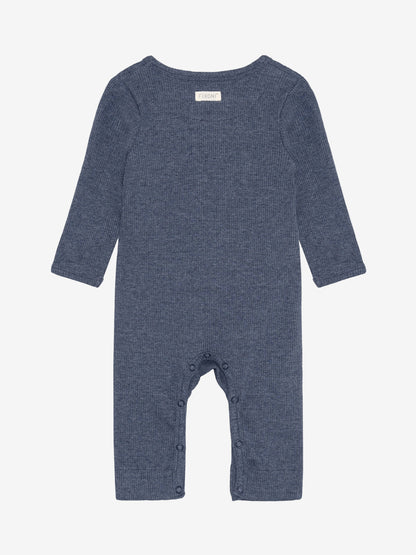 Strampler - Modal/Baumwolle - Dunkelblau/Vintage Indigo Melange - Fixoni