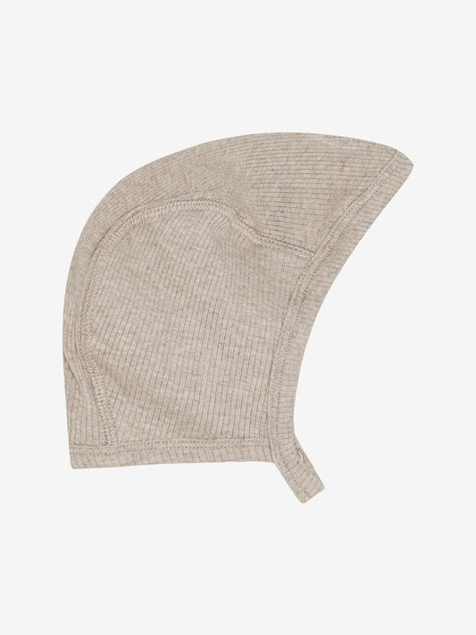 Baby mutsje - Helm mutsje - Modal/Katoen - Beige/Pure Cashmere Melange - Fixoni