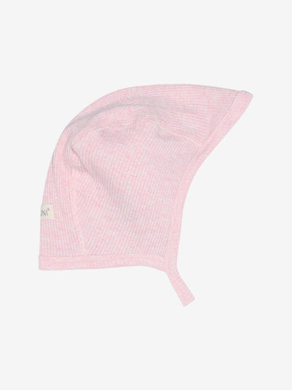 Babymütze - Helm-Mütze - Modal/Baumwolle - Rosa/Bleached Mauve Melange - Fixoni
