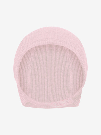 Babymütze - Helm-Mütze - Modal/Baumwolle - Rosa/Bleached Mauve Melange - Fixoni