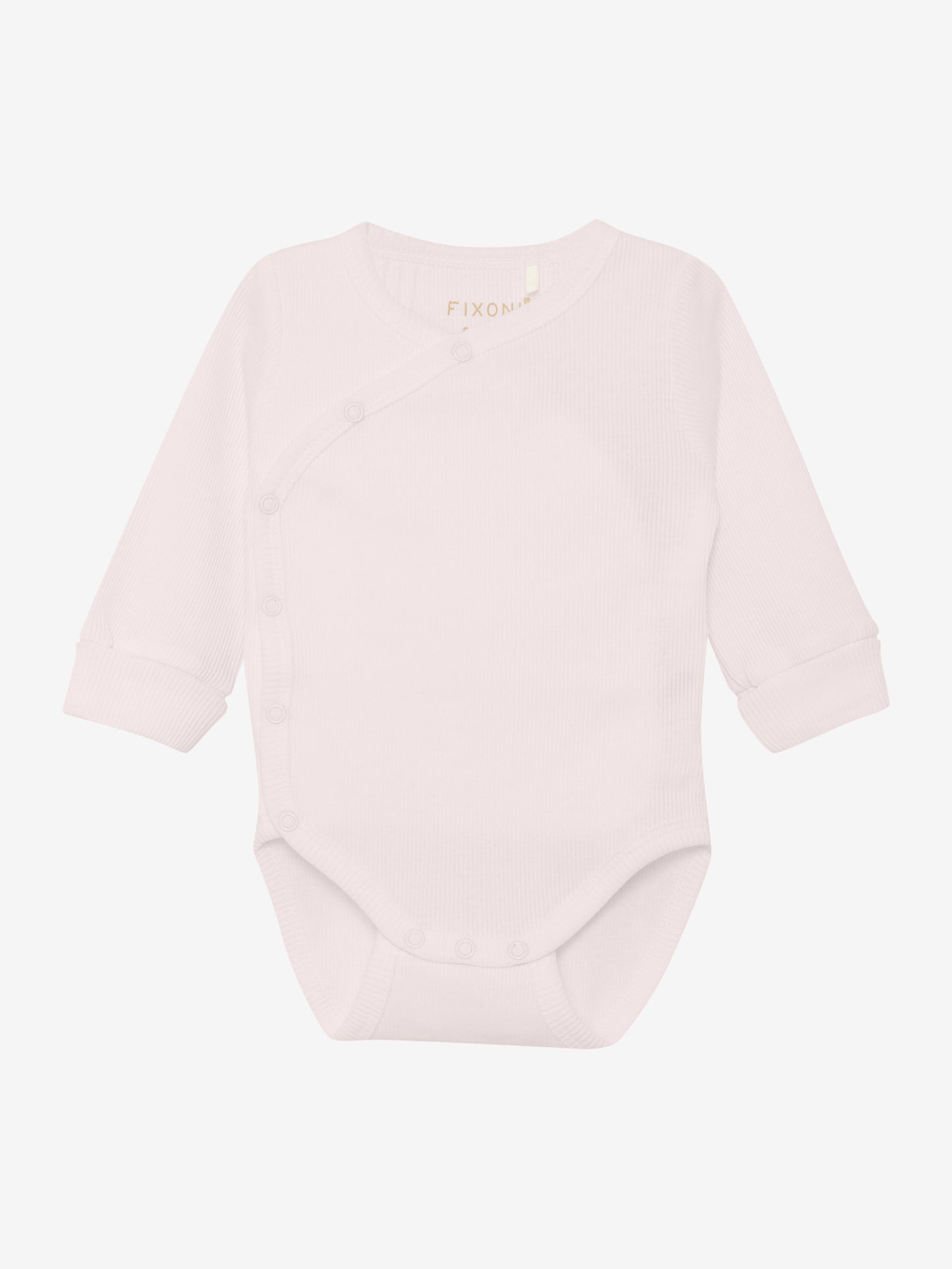 Overslagromper - Biologisch katoen - Wrap Body Long Sleeve - Hushed Violet - GOTS - Fixoni