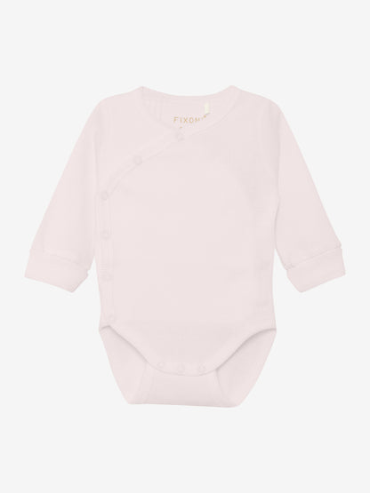 Overslagromper - Biologisch katoen - Wrap Body Long Sleeve - Hushed Violet - GOTS - Fixoni