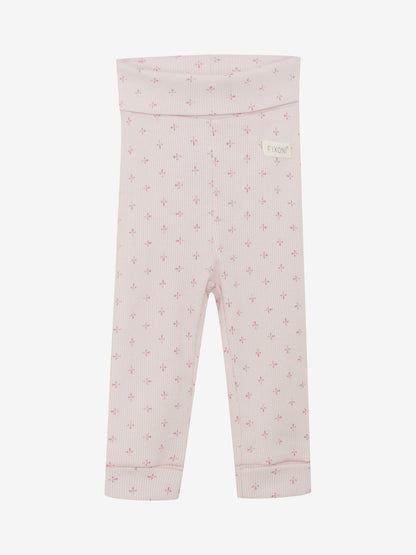 Leggings - Bio-Baumwolle - Rosa/Hushed Violet - Fixonia