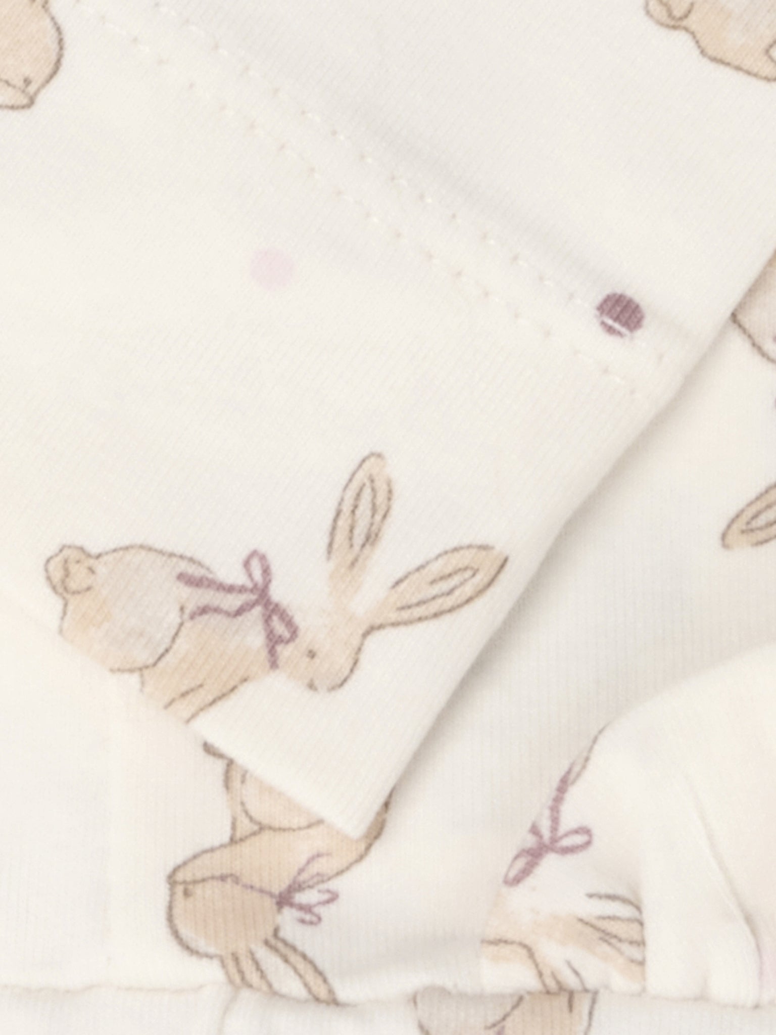 Legging met konijntjesprint – Pale Lilac – Biologisch katoen – Fixoni