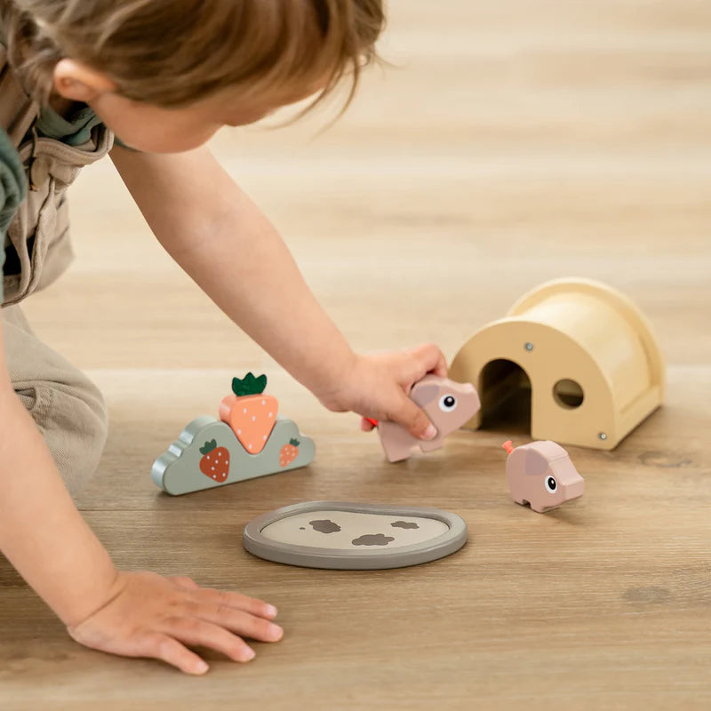 Houten boerderij set - Tiny farm play set - Pigee - Colour mix - Done by Deer - productfoto - afbeelding 5