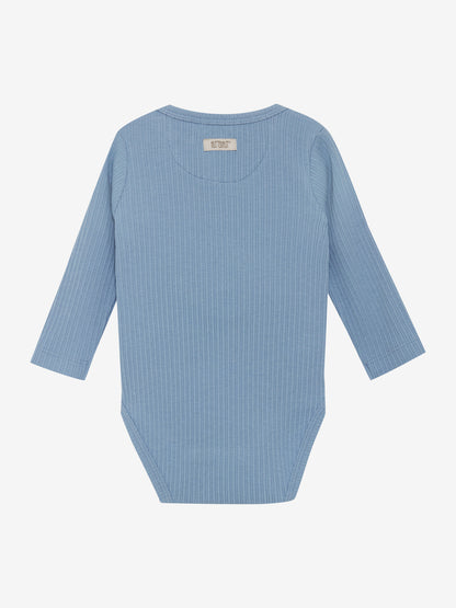 Romper lange mouw - Katoen & Modal mix - Body LS Rib - Windward Blue - Huttelihut
