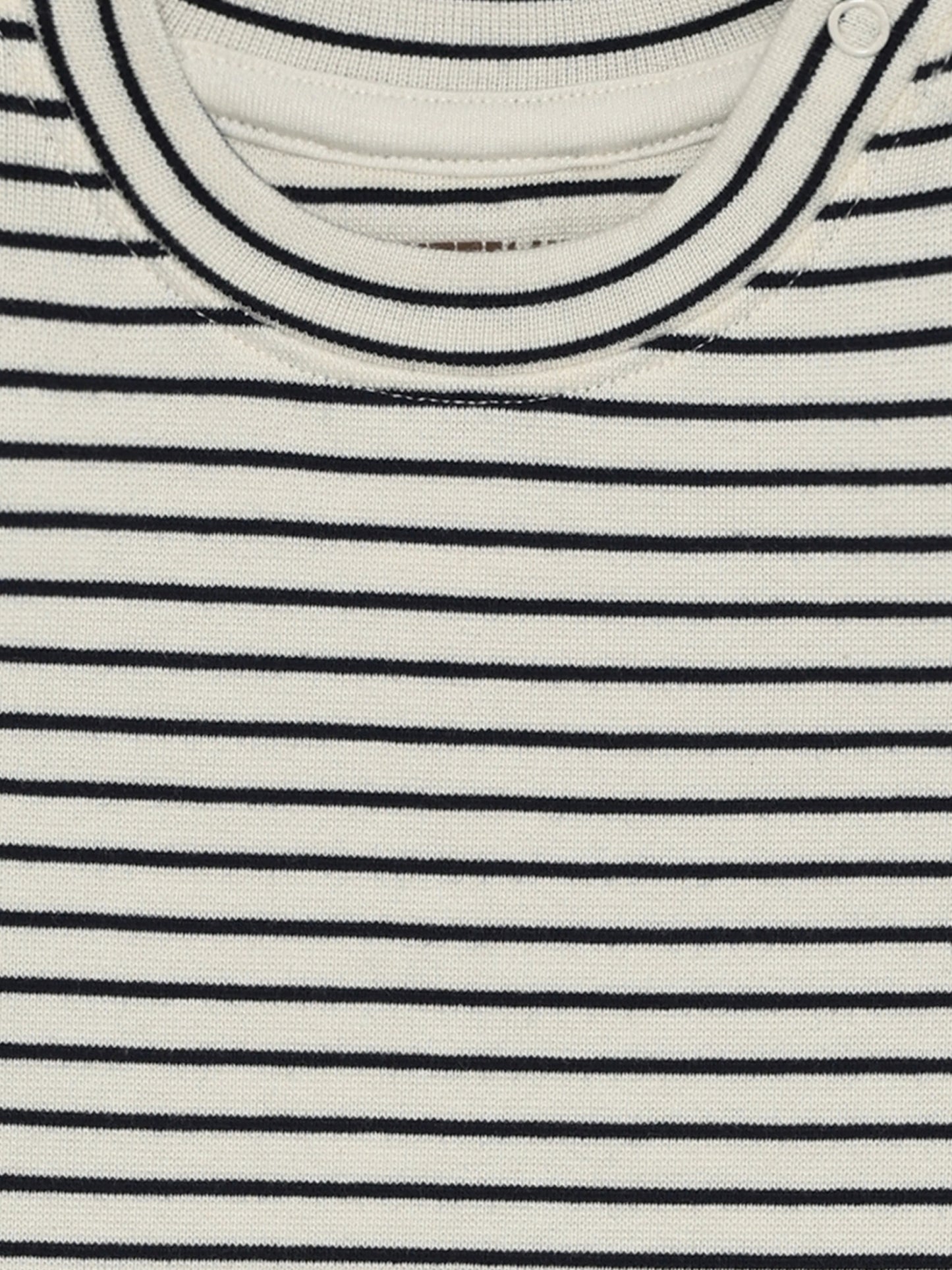 Baby T-Shirt - Bio-Baumwolle - Gestreift Navy/Bering Sea - Huttelihut