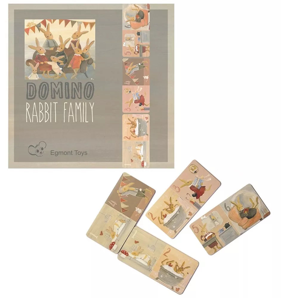 Domino Familie konijn - FSC karton - 3+ jaar - Egmont toys