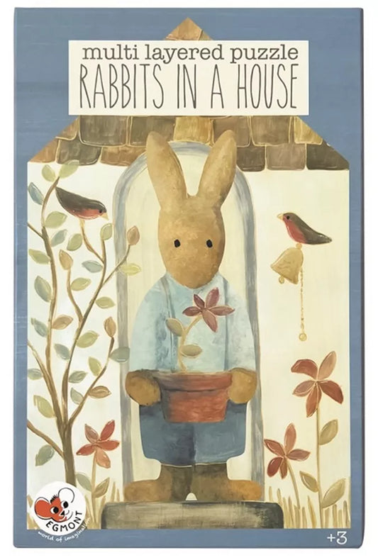 Gelaagde puzzel Konijn - FSC karton - 3+ jaar - Egmont toys