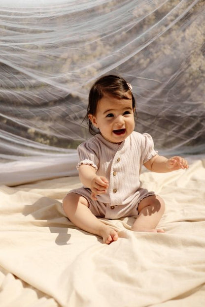 Zomerpakje Marjolein - Boxpakje - Soft Pink - Katoen - Levv Labels