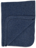 Baby Blanket Wool Fleece - Baby blanket with blanket stitch - Engel Natur
