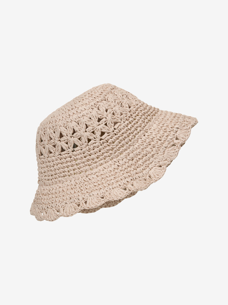 Zonnehoedje - Stro hoedje - Straw Hat w. Crochet Edge - En Fant - productfoto - afbeelding 3