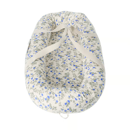 Babynest Dainty - Biologisch katoensatijn - Blauw - Garbo&Friends
