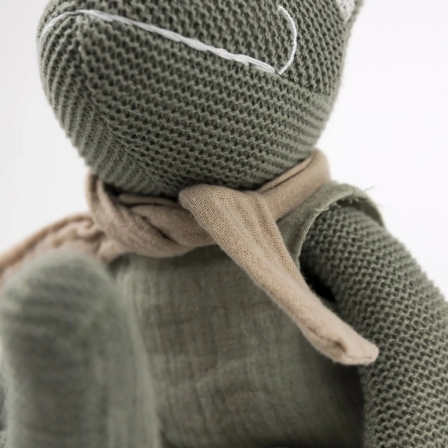 Frosch Jeremy - Baumwoll-Stofftier mit Rassel - Egmont Toys