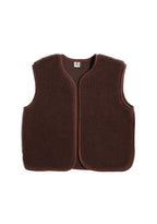 Camino Gilet – Choco Martini Light – Kurze Damen-Wollweste aus 100% Wolle – Alwero