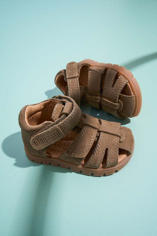 Leren sandalen Frans - Gesloten teen - Earth/Bruin - Bisgaard