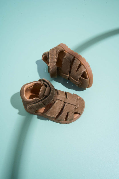 Leren sandalen Frans - Gesloten teen - Earth/Bruin - Bisgaard