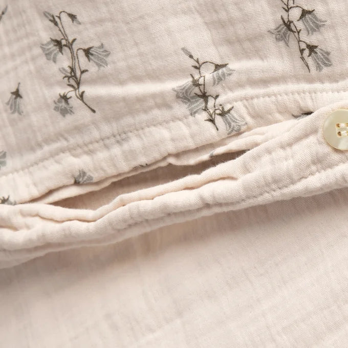 Garbo&Friends - Muslin Bed Set - Bluebell - Dekbedovertrek junior