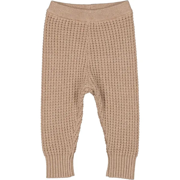 MarMar Copenhagen - Penn Pants Driftwood - Baby broekje - Merino wol mix