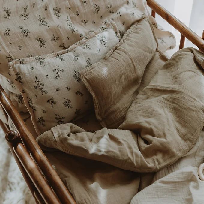 Garbo&Friends - Muslin Bed Set - Bluebell - Dekbedovertrek junior