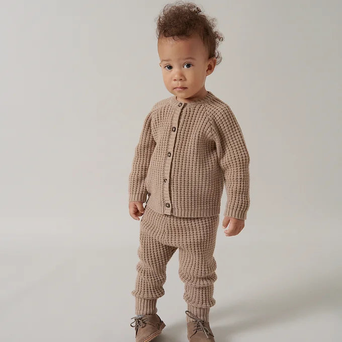 MarMar Copenhagen - Penn Pants Driftwood - Baby broekje - Merino wol mix