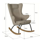 Rocking Chair De Luxe Adult Teddy - Bison of Stone - Schommelstoel - Quax - productfoto - afbeelding 5