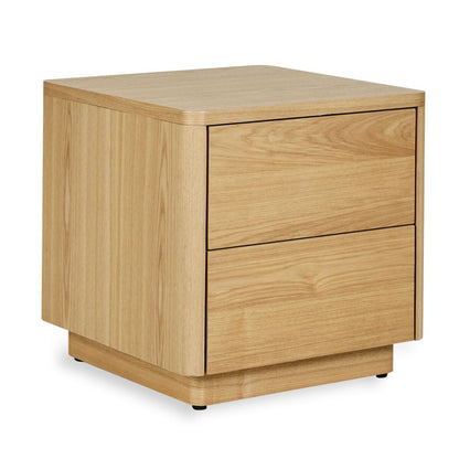 Nachtkast met 2 lades - Natural Ash - Quax