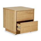 Nachtkast met 2 lades - Natural Ash - Quax - productfoto - afbeelding 3