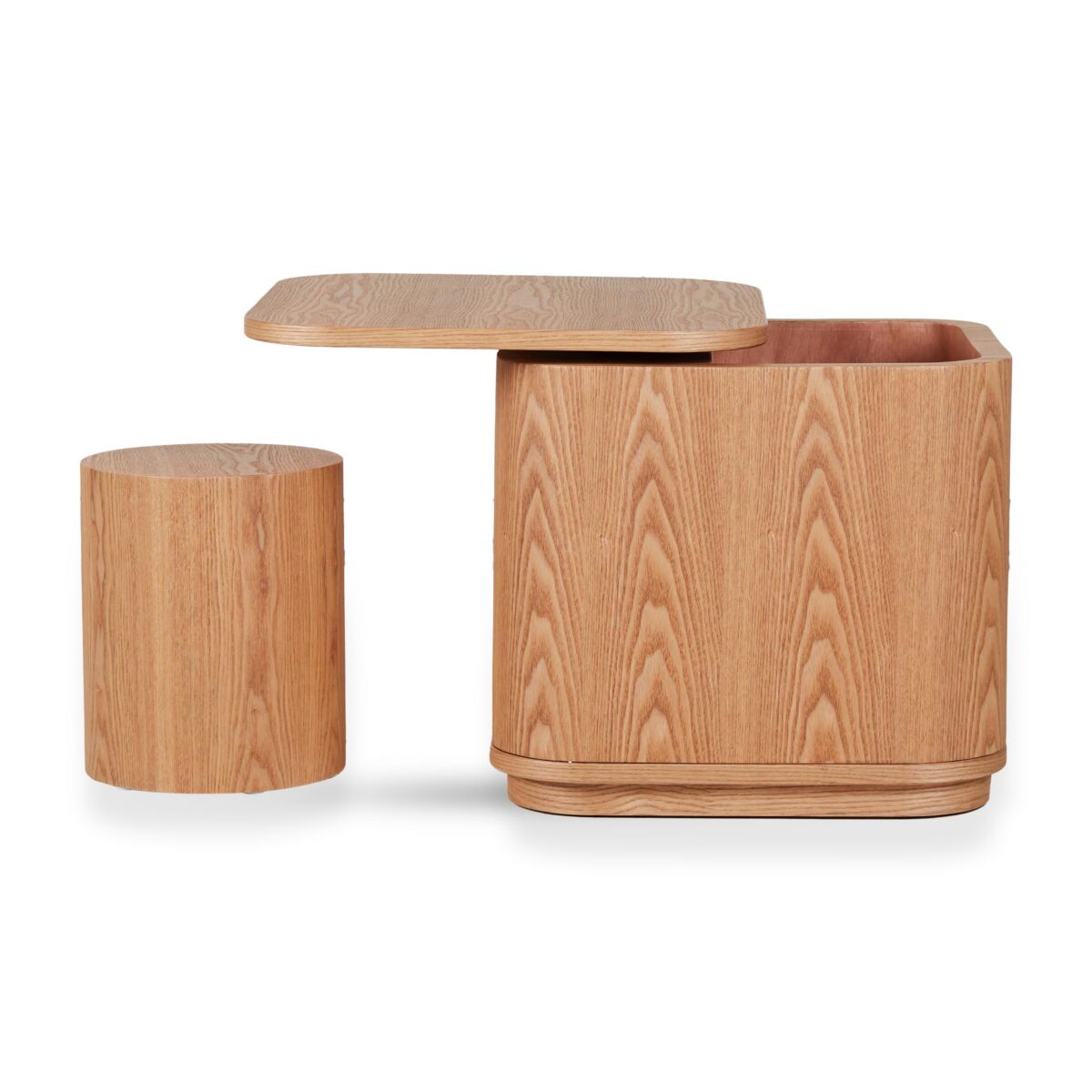 Yume Kids Stool - Bijzettafel/Krukje - Natural Ash - Quax - productfoto - afbeelding 2